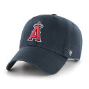 47ブランド キャップ ロサンゼルス エンゼルス MLB CLEAN UP NAVY 47BRAND LOS ANGELES ANGELS クリーンナップ ネイビー B-RGW04GWS-NY 帽子 メンズ レディース 男女兼用 LOW PROFILE ロープロファイル 47キャップ