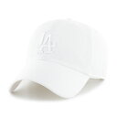 47ブランド キャップ ロサンゼルス ドジャース MLB CLEAN UP WHITEOUT 47BRAND LOS ANGELES DODGERS クリーンナップ ホワイト B-RGW12GWSNL-WHG 帽子 メンズ レディース 男女兼用 LOW PROFILE ロープロファイル 47キャップ