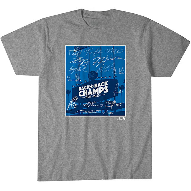 Rakuten - 海外取寄 ロサンゼルス ドジャース Tシャツ BACK TO BACK T-SHIRT GREY BREAKINGT LOS ANGELES DODGERS グレー