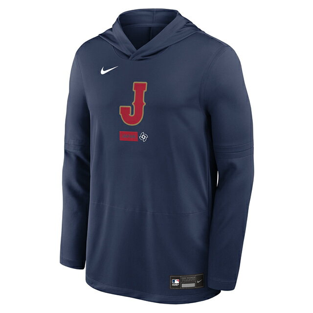 海外取寄 ナイキ WBC 日本代表 ロングスリーブTシャツ 2026 WORLD BASEBALL CLASSIC LEVEL UP DRI-FIT LONG SLEEVE HOODIE T-SHIRT NAVY NIKE JAPAN