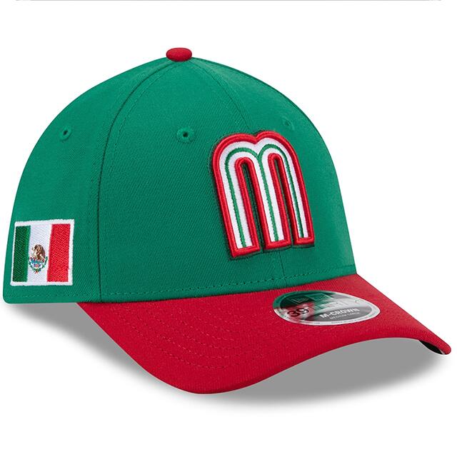 Rakuten - ニューエラ キャップ 39THIRTY M-CROWN WBC メキシコ 2026 WORLD BASEBALL CLASSIC CLASSIC FLEX FIT CAP GREEN RED NEW ERA MEXICO ネイビー レッド 26_1