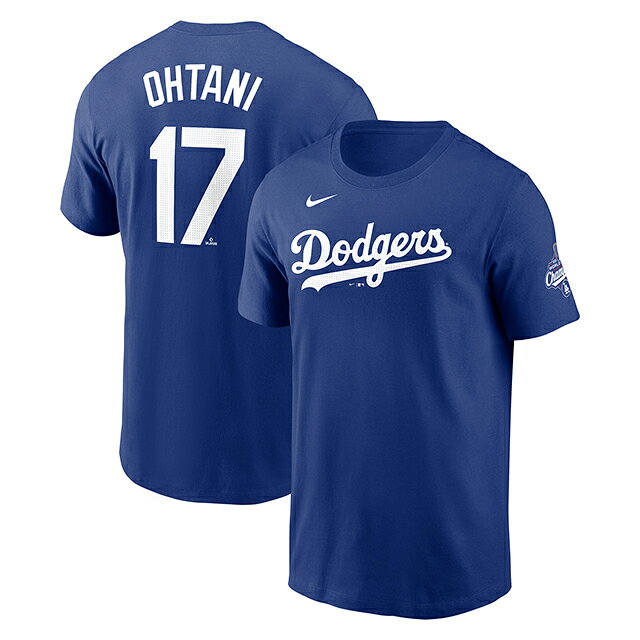 Rakuten - 大谷翔平モデル 2025 ワールドシリーズチャンピオン ナイキ Tシャツ ロサンゼルス ドジャース MLB 2025 WORLD SERIES CHAMPIONS NAME & NUMBER T-SHIRT ROYAL BLUE NIKE LOS ANGELES DODGERS