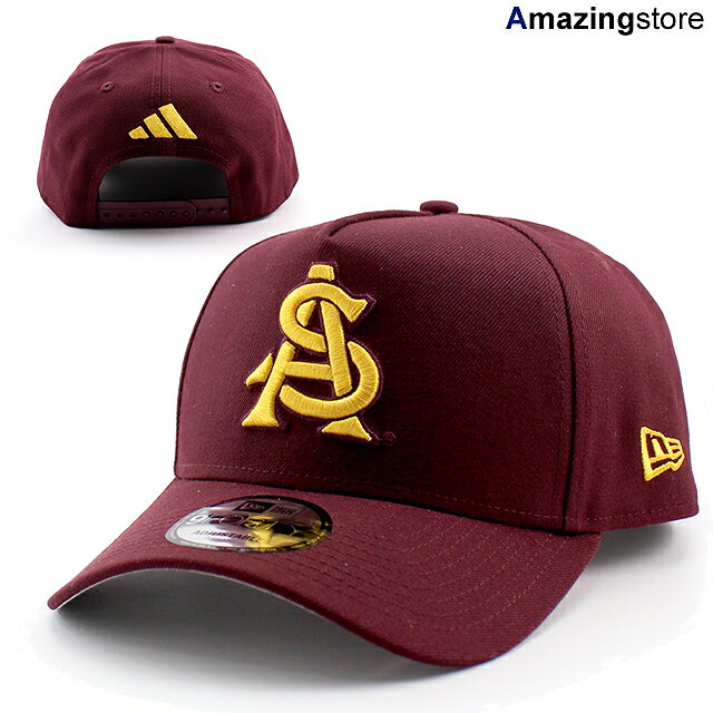 アディダスコラボ ニューエラ キャップ 9FORTY アリゾナステイト サンデビルズ NCAA ATM LOGO A-FRAME SNAPBACK CAP MAROON NEW ERA ARIZONA STATE SUN DEVILS ASU ADIDAS スナップバック 帽子 メンズ レディース 大学 カレッジ