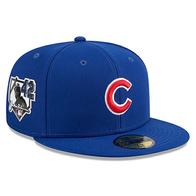 Rakuten - 2026 ジャッキー ロビンソンデーモデル 海外取寄 59FIFTY シカゴ カブス MLB JACKIE ROBINSON DAY FITTED CAP ROYAL BLUE NEW ERA CHICAGO CUBS 帽子