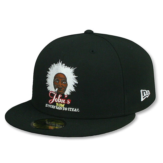ニューエラ 59FIFTY 映画 メジャーリーグ JOBUS RUM FITTED CAP BLACK NEW ERA MAJOR LEAGUE