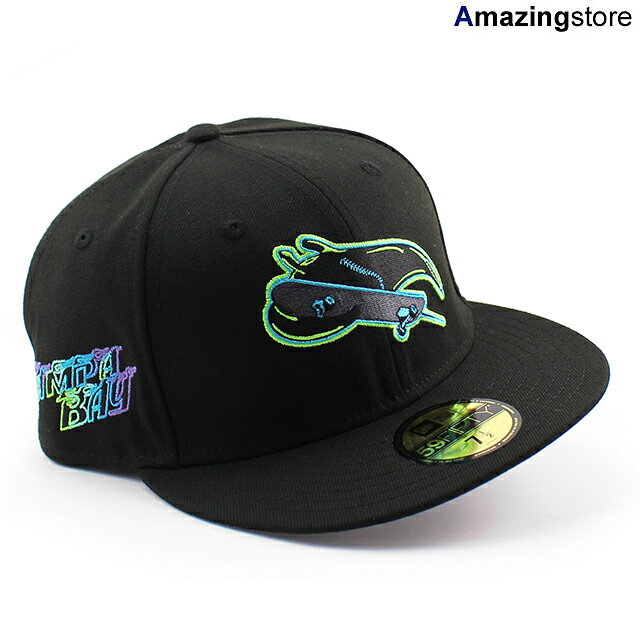 Rakuten - シティコネクト ニューエラ キャップ 59FIFTY タンパベイ レイズ MLB ALTERNATE CITY CONNECT FITTED CAP BLACK TAMPA BAY RAYS 帽子 メンズ レディース 男女兼用 キャップ オーセンティック ON-FIELD オンフィールド ブラック