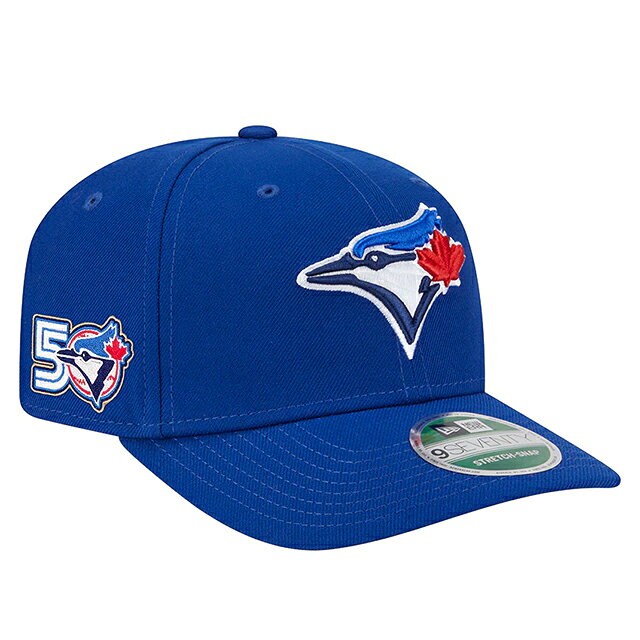 トロント ブルージェイズ50周年記念モデル ニューエラ キャップ 9SEVENTY MLB 50th ANNIVERSARY GAME SNAPBACK CAP ROYAL BLUE NEW ERA TORONTO BLUE JAYS ストレッチ スナップバック 帽子 メンズ レディース 男女兼用 ロイヤルブルー 970SS
