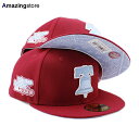 ニューエラ 59FIFTY フィラデルフィア フィリーズ MLB 1980 WORLD SERIES FITTED CAP BURGUNDY NEW ERA P...