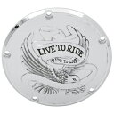 LIVE TO RIDE ダービーカバー:1999~17年ダイナ、1999~18年ソフテイル、1999~15年ツーリング/クローム