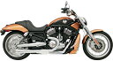 Bassani ロードレイジ 2in1マフラー ブラック 2007~17年VRSC