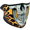 HALF MASK BURNING SKULL