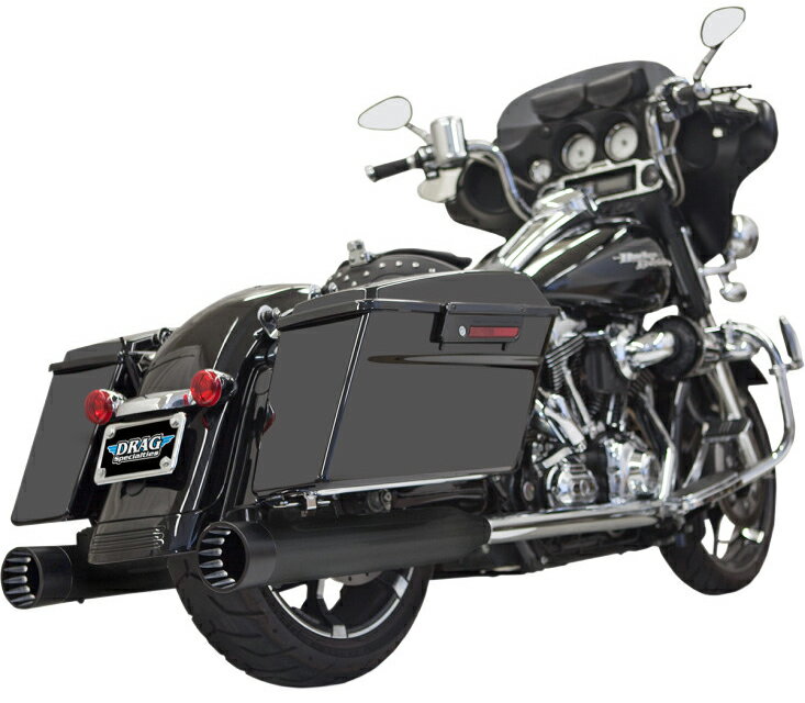 Bassani DNTパフォーマンススリップオンマフラー ブラック/ブラックエンド 2017年以降ツーリング