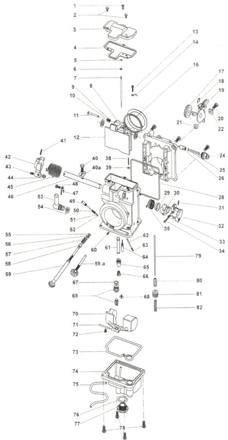 MIKUNI HSR リビルドパーツ  Pin、Float ハーレーパーツ