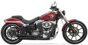 【マフラー】※送料無料※Bassani プロストリート マフラー ブラック　（2008年以降FXSBモデル、FXCWモデルに適合 / ターンアウト）　ハーレーパーツ