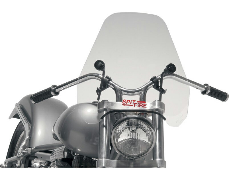 SPITFIRE ウインドシールド クリアシールド / ブラックハードウェア