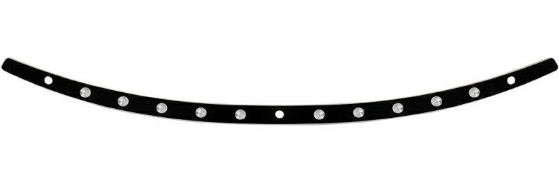 DISH ウインドシールドトリム ブラックコントラスト 1996～13年FLHT FLHX