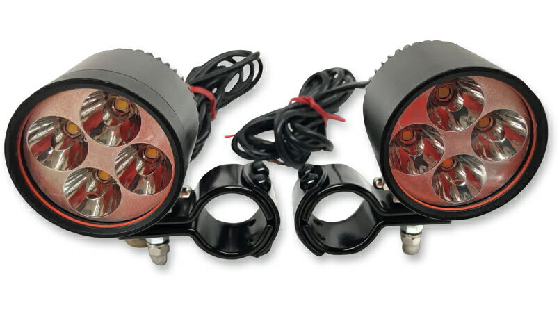 LEDドライビングライトキット ブラック 1-1/4インチ径エンジンガード