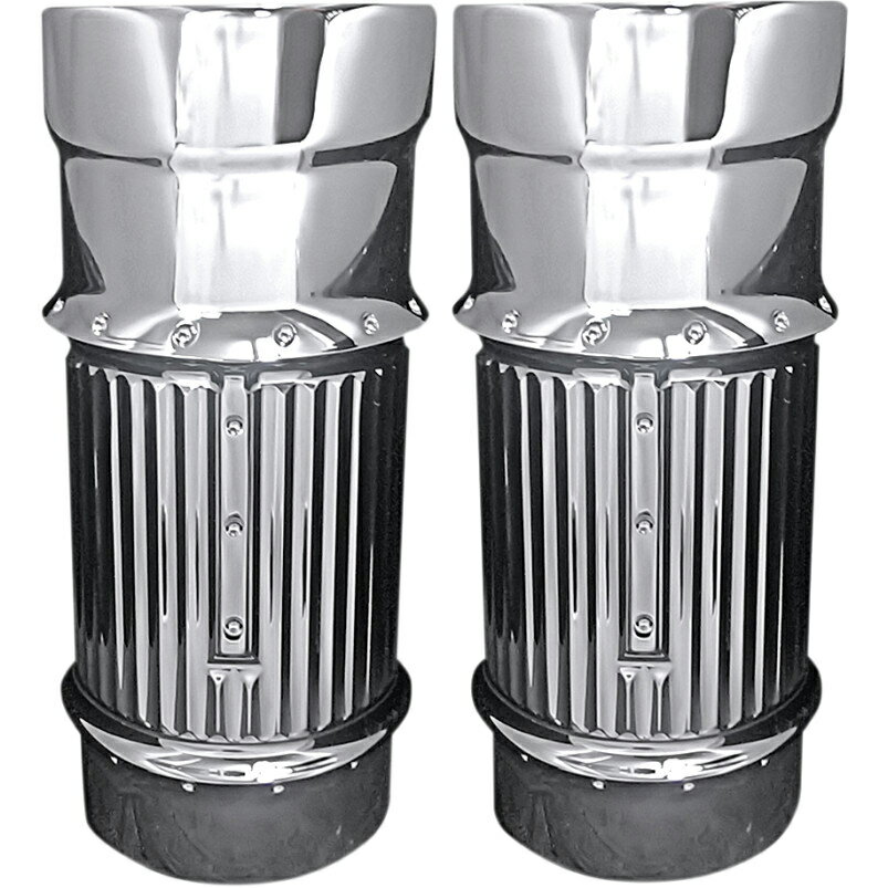 DIMPLED フォークブーツ カバー クローム 2014年以降ツーリング、トライク