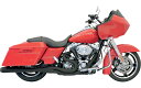 Bassani B4 2in1マフラー メガフォンスタイル ブラック 1995~16年ツーリング