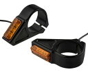 RECTANGLE LED フォークマウント マーカーライト ブラック 39mmフォーク