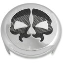 SPLIT SKULL ホーンカバー クローム 1991年以降ビッグツイン、スポーツスター