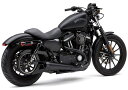 COBRA EL DIABLO 2in1 エキゾースト メガフォン ブラック/ブラックティップ 2014〜22年スポーツスター