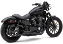 COBRA EL DIABLO 2in1 エキゾースト ストレートカン ブラック/ブラックティップ 2014〜22年スポーツスター