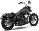 COBRA SPEEDSTER SHORT 909 2in2 エキゾースト ブラック 2012~17年FXD FXDWG