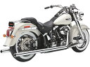 COBRA SOFTAIL DUALS エキゾースト ビレットティップ 2000~06年FLST、FXST