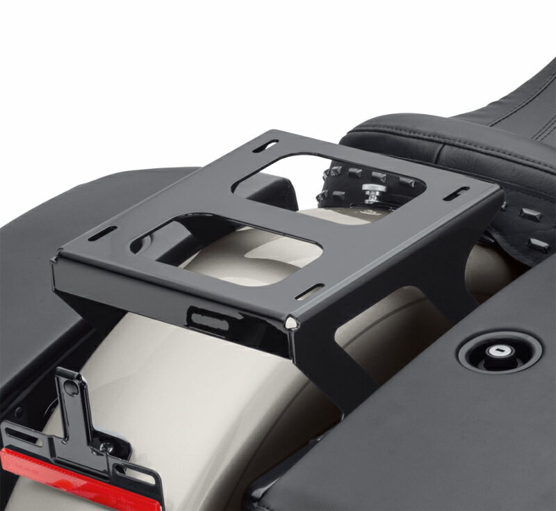 ホールドファスト ソロツアーパックラゲッジ マウンティングラック グロスブラック 2018年以降FLDE、FLHC、FLHCS、FLSL、FXBB