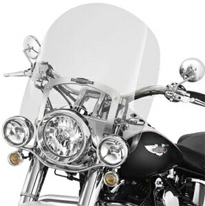 ノスタルジック・デタッチャブル・キングサイズ・ウインドシールド ライトスモーク 高さ594mm×幅587mm