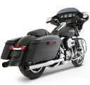 RINEHART XTREME TRUE DUAL エキゾースト クローム/ブラックエンド 3.5インチスリップオン 2009~16年ツーリング