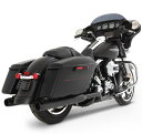 RINEHART XTREME TRUE DUAL エキゾースト ブラック/ブラックエンド 3.5インチスリップオン 2009~16年ツーリング