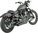 【18001657】 VANCE＆HINES ビックラディウス ブラック:2014～22年スポーツスターモデル