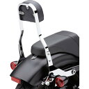 デタッチャブル バックレストキット 14インチ クローム:2018年以降FLDE、FLSL、FXBB