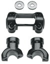 ハンドルバーライザー&クランプキット ブラック:2018〜24年FXBB/S、FXBR/S、FXDRS