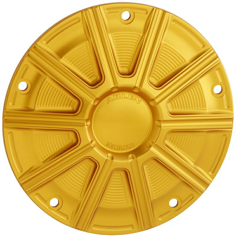 10-GAUGE ダービーカバー：ゴールド/1999〜17年ダイナ、1999〜18年ソフテイル、1999〜15年ツーリング