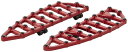 MX ドライバーフロアボード:レッド/2012~16年FLD、1986~17年FLソフテイル、1984年以降ツーリング、トライク