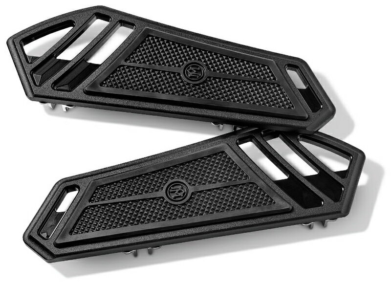 SUPERLIGHT ドライバーフロアボード：ブラックOPS/2012〜16年FLD、1986〜17年FLソフテイル、1984年以降..