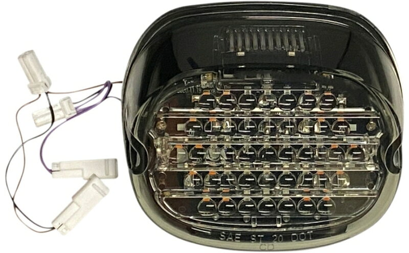 LOW PROFILE LEDテールライト＆ターンシグナル：スモークレンズ / 上側ナンバープレート照明窓有り