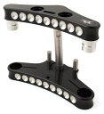 41mm トリプルツリー ディンプルデザイン:7度レイク:ブラックマシーン仕上げ ソフテイル
