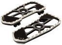 WHEELIE ドライバービレット フロアボード:ブラック&シルバー