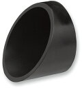 BASSANI FIREPOWERマフラー用 エンドキャップ:BLACK SLASHCUT END CAP