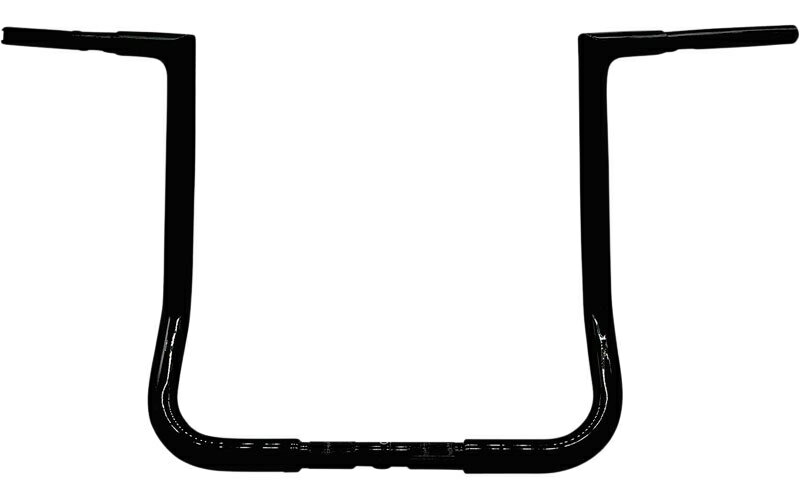 1-1/4インチ EZ INSTALL FLAT TOP ハンドルバー：グロスブラック/16インチ/1986～24年FLHT/C/U/K、FLHX/XX