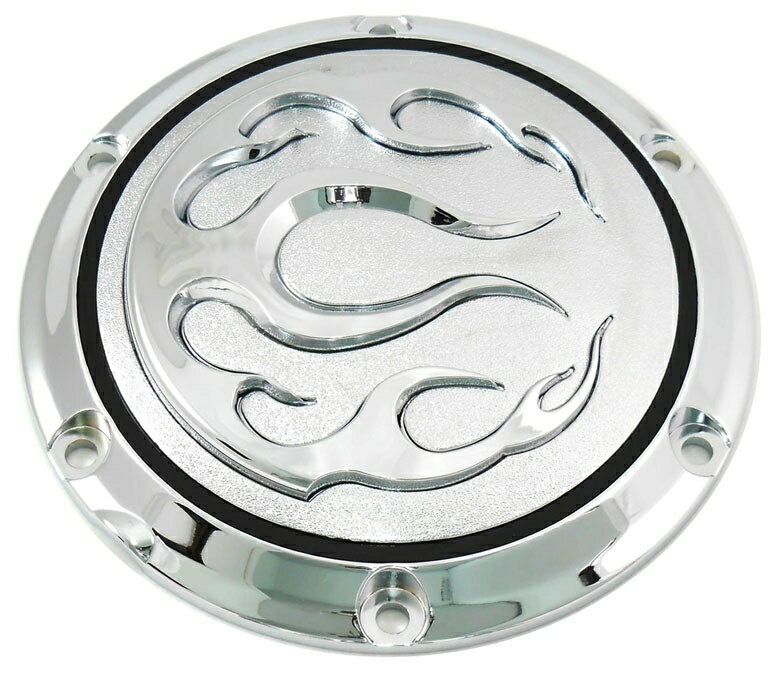 FLAME クローム ダービーカバー：2004〜22年スポーツスター