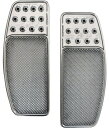 ORIGINAL DRILLED ドライバーフロアボード:CHROME KNURLED 1986〜17年FLソフテイル、1984年以降ツーリング