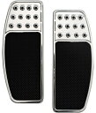 ORIGINAL DRILLED ドライバーフロアボード:CHROME RUBBER INSERTS 1986〜17年FLソフテイル、1984年以降ツーリング