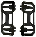 12” BILLET ドライバーフロアボード:ブラック/2012〜16年FLD、1986〜17年FLソフテイル、1984年以降ツーリング、トライク