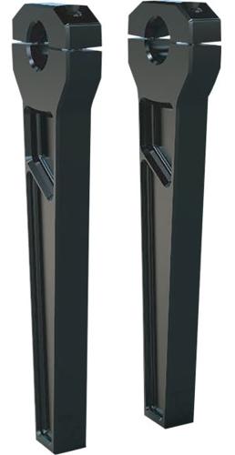 1-1/8インチ ストレートライザー ブラック　高さ10インチ