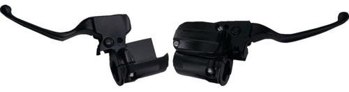 マットブラック ハンドコントロールキット　2021〜24年ロードグライド